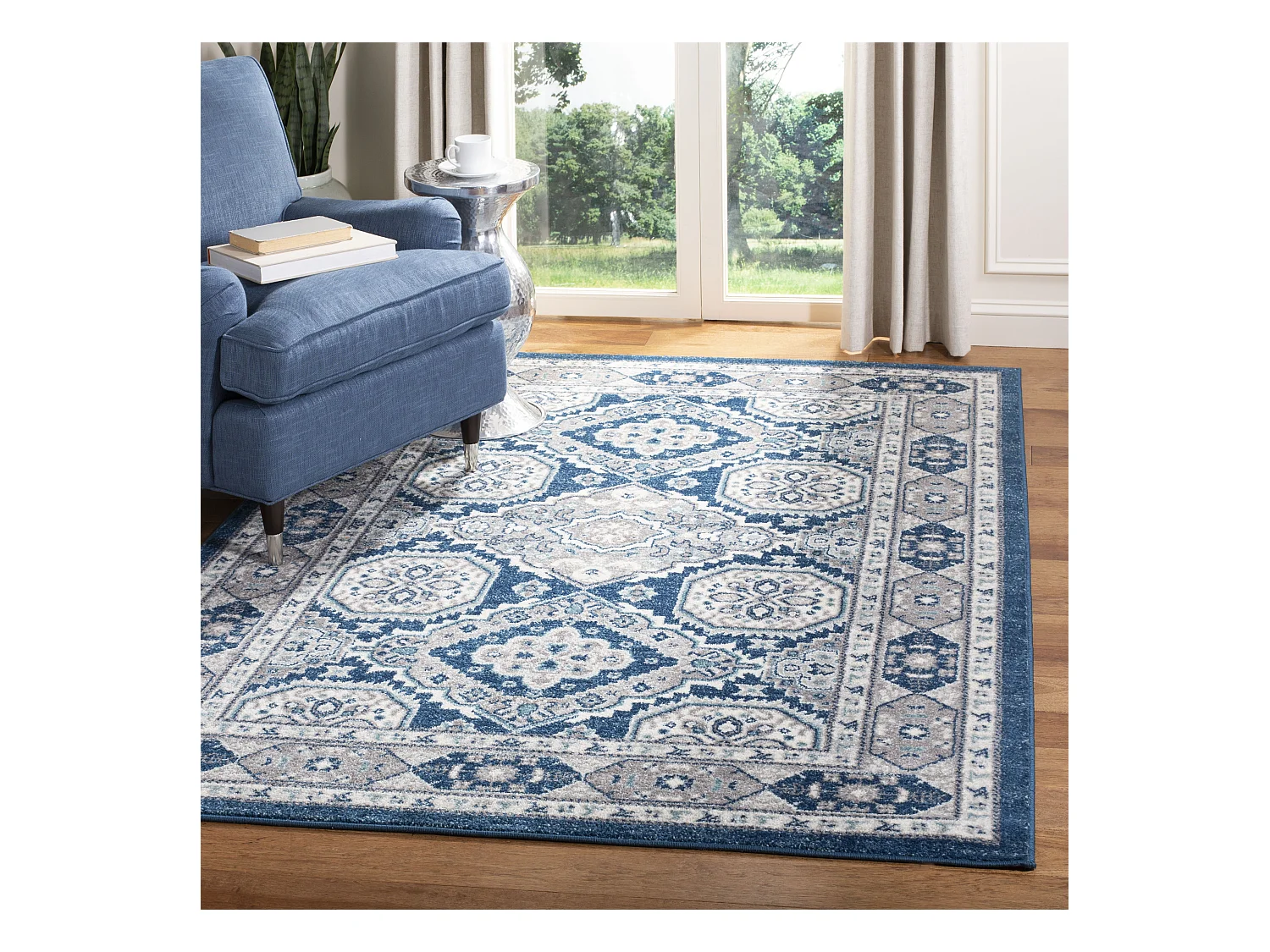 Tapis Bleu/Gris 160 X 231 cm - Mylo