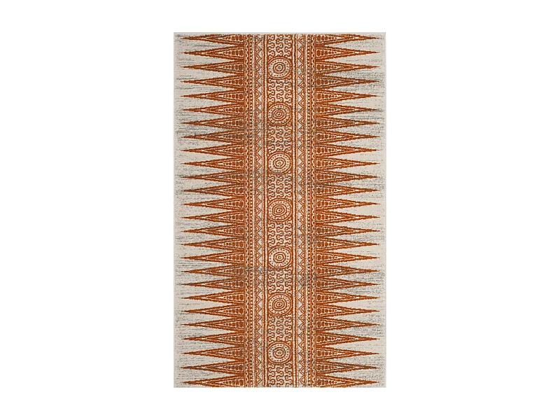 Tapis Neutre/Orange 122 X 183 cm - Gianna