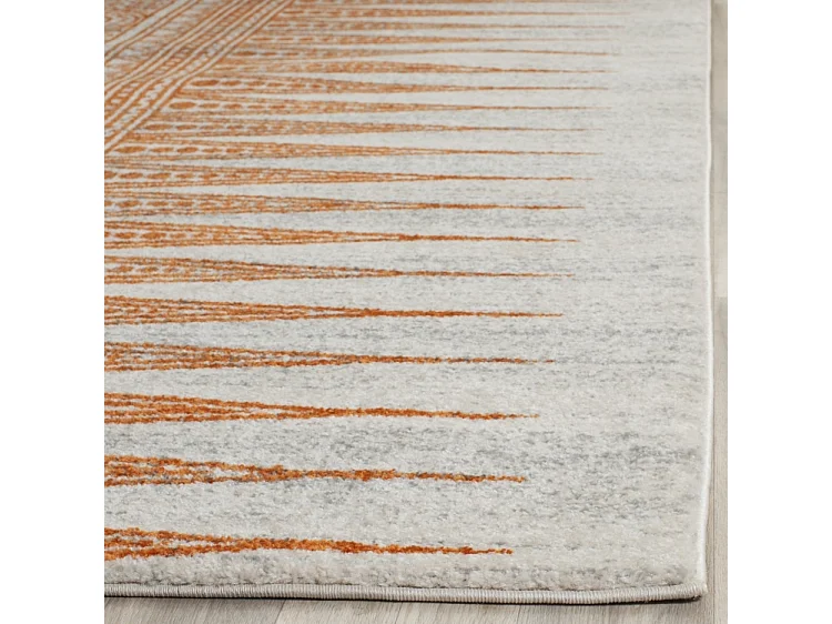 Tapis Neutre/Orange 122 X 183 cm - Gianna