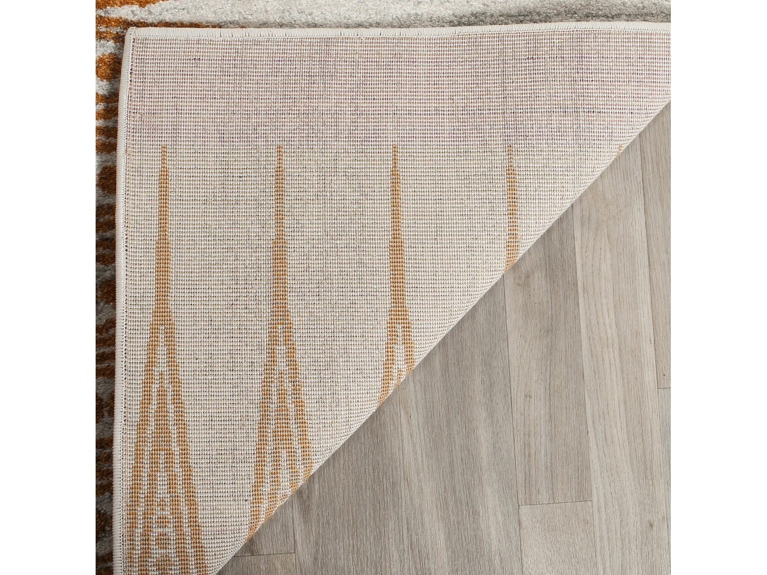 Tapis Neutre/Orange 122 X 183 cm - Gianna