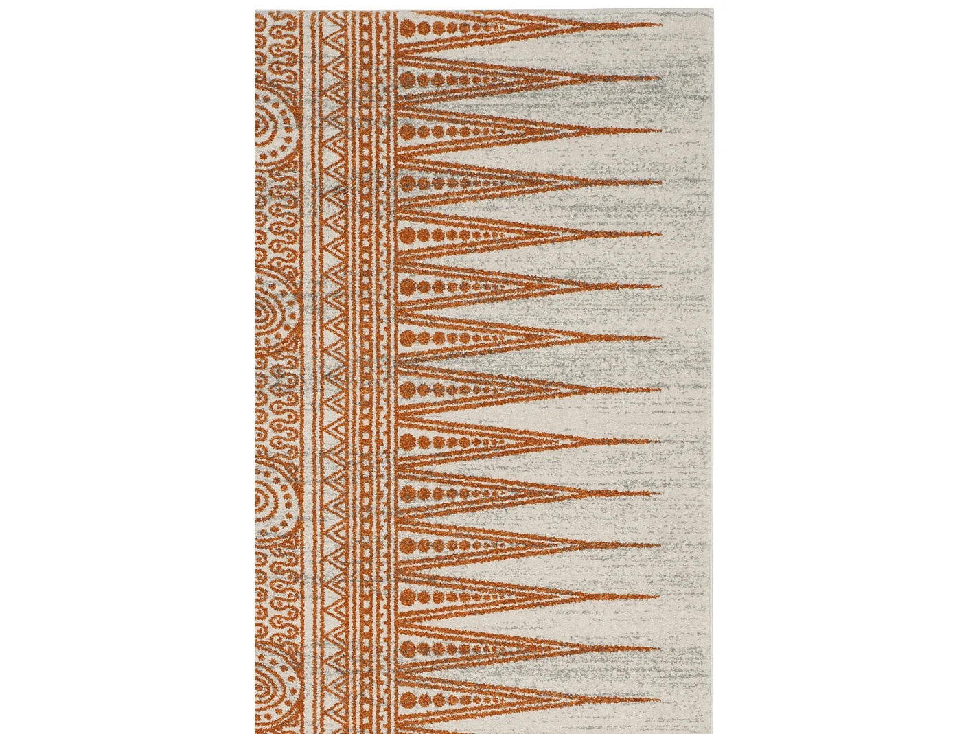 Tapis Neutre/Orange 122 X 183 cm - Gianna