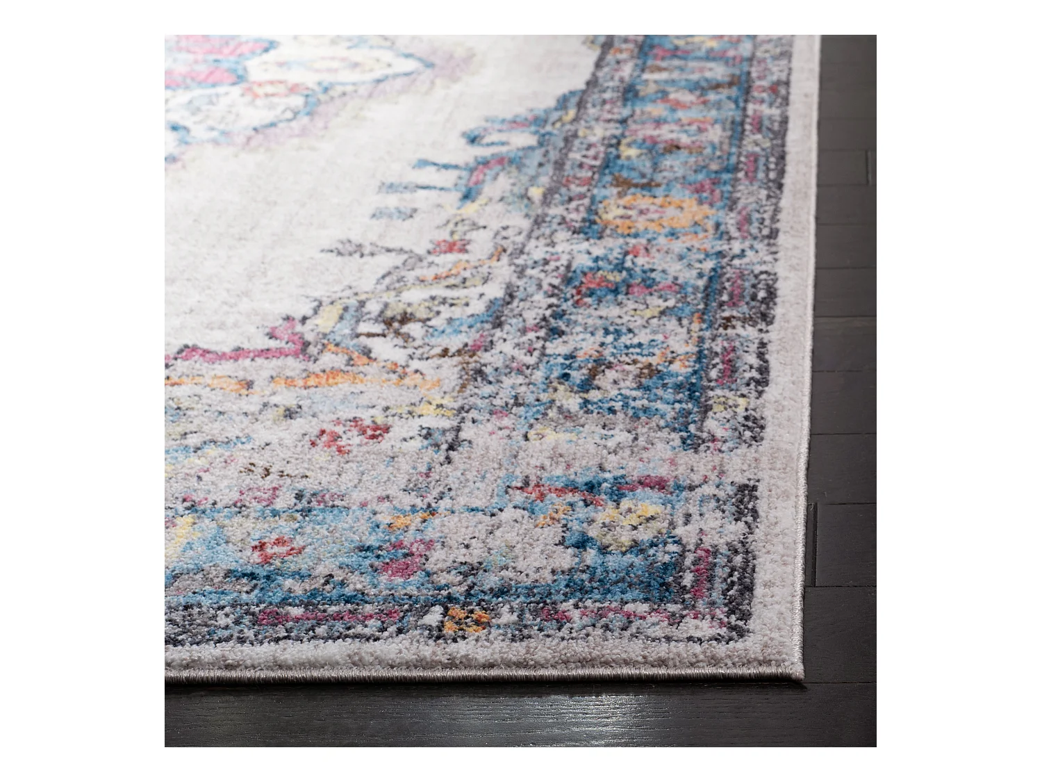 Tapis Gris/Bleu 122 X 183 cm - Malani