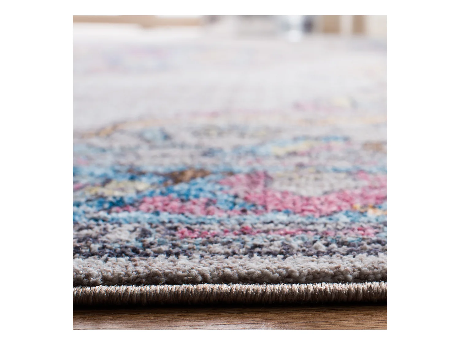 Tapis Gris/Bleu 122 X 183 cm - Malani