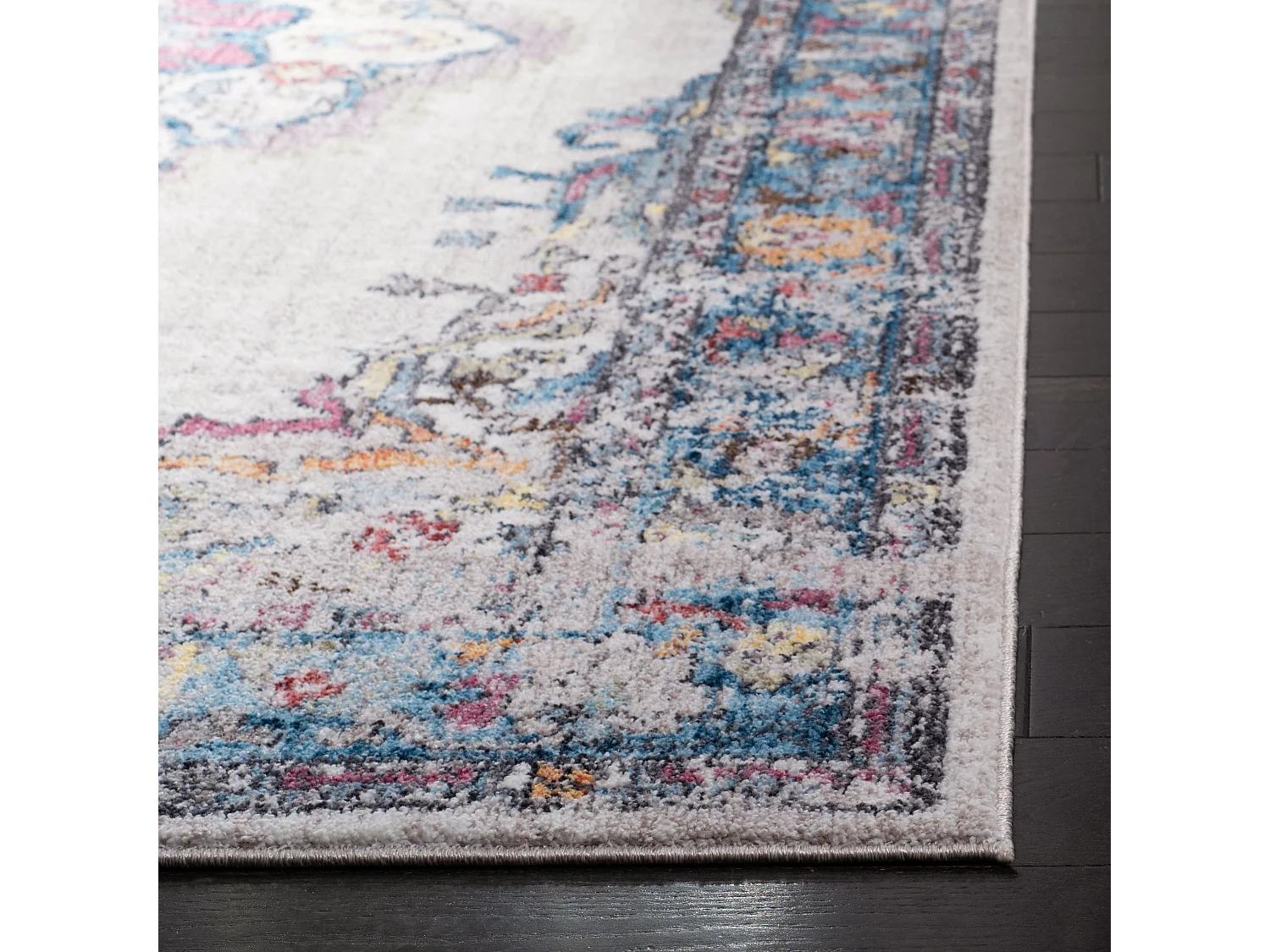 Tapis Gris/Bleu 122 X 183 cm - Malani