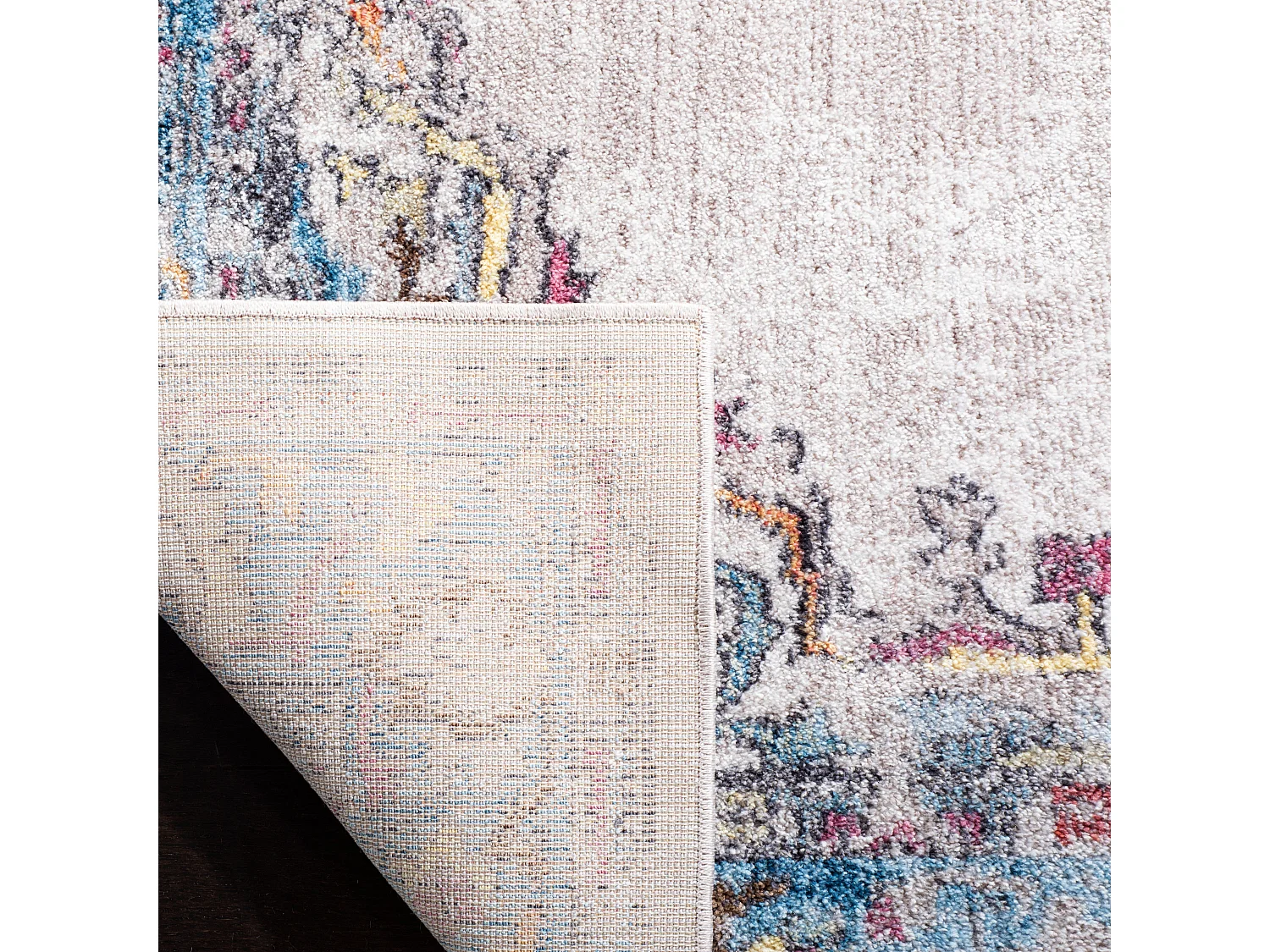 Tapis Gris/Bleu 122 X 183 cm - Malani