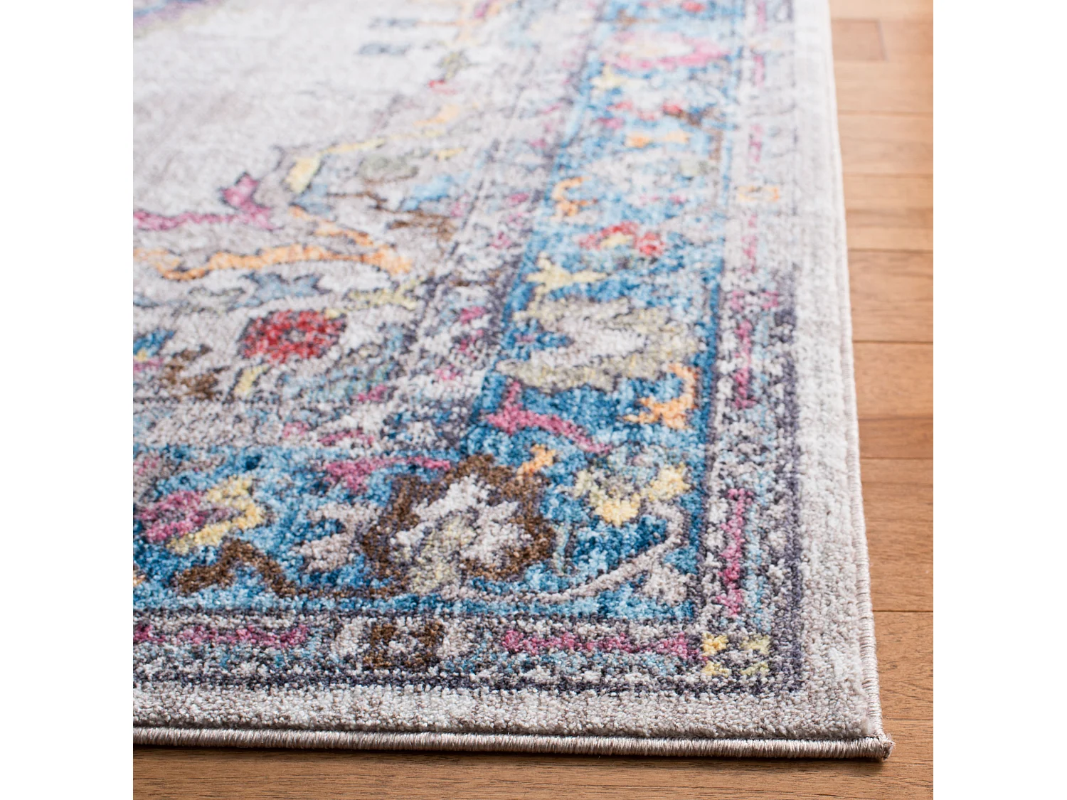 Tapis Gris/Bleu 122 X 183 cm - Malani