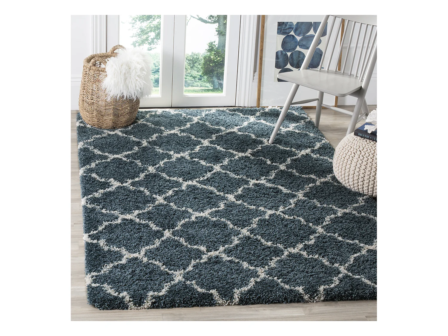 Tapis Bleu/Neutre 155 X 229 cm - Coco