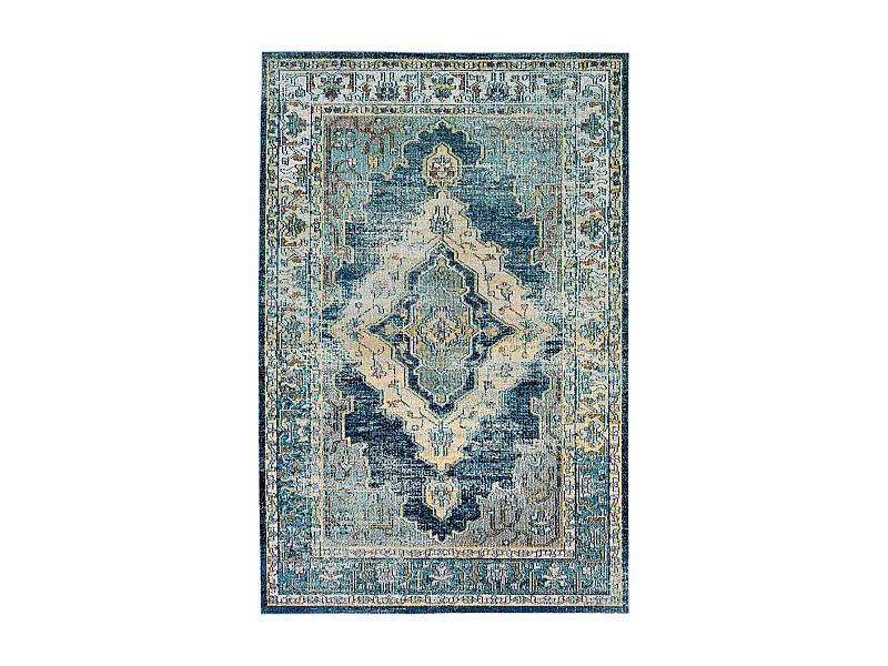 Tapis Bleu/Jaune 201 X 279 cm - Dahila