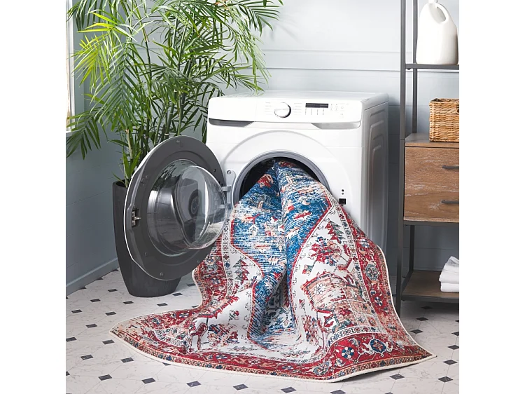 Tapis Bleu/Rouge 122 X 183 cm - Solana
