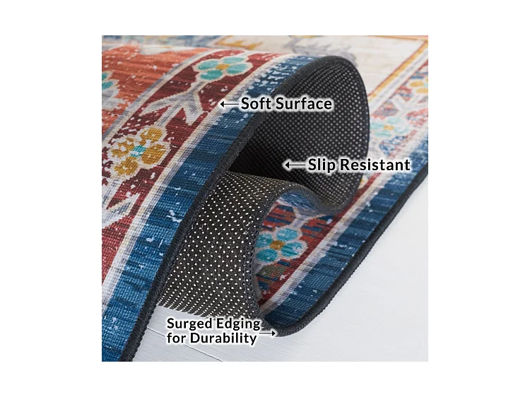 Tapis Bleu/Rouge 244 X 305 cm - Mirella