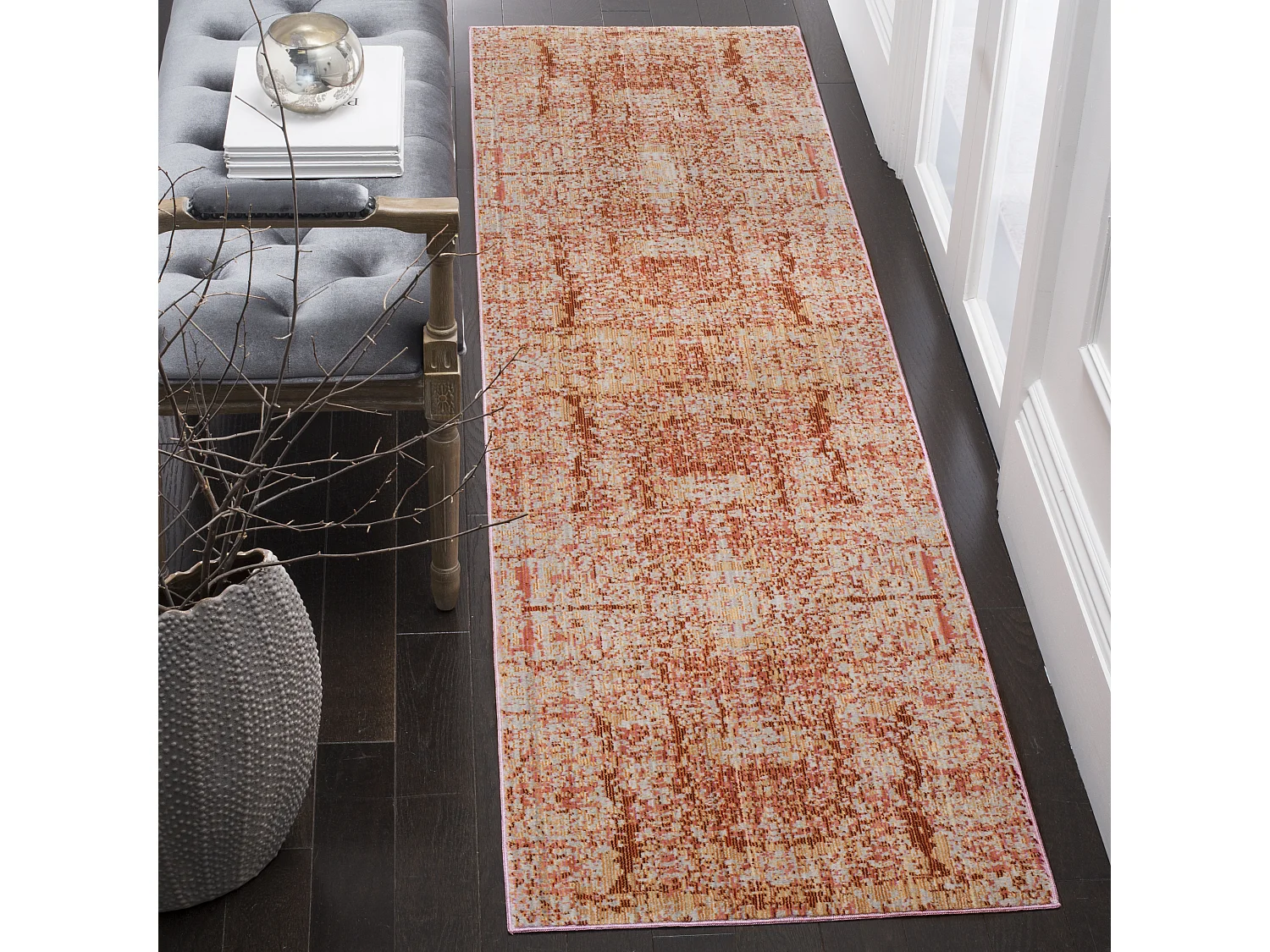 Tapis Rose/Multicolore 69 X 244 cm - Ariella