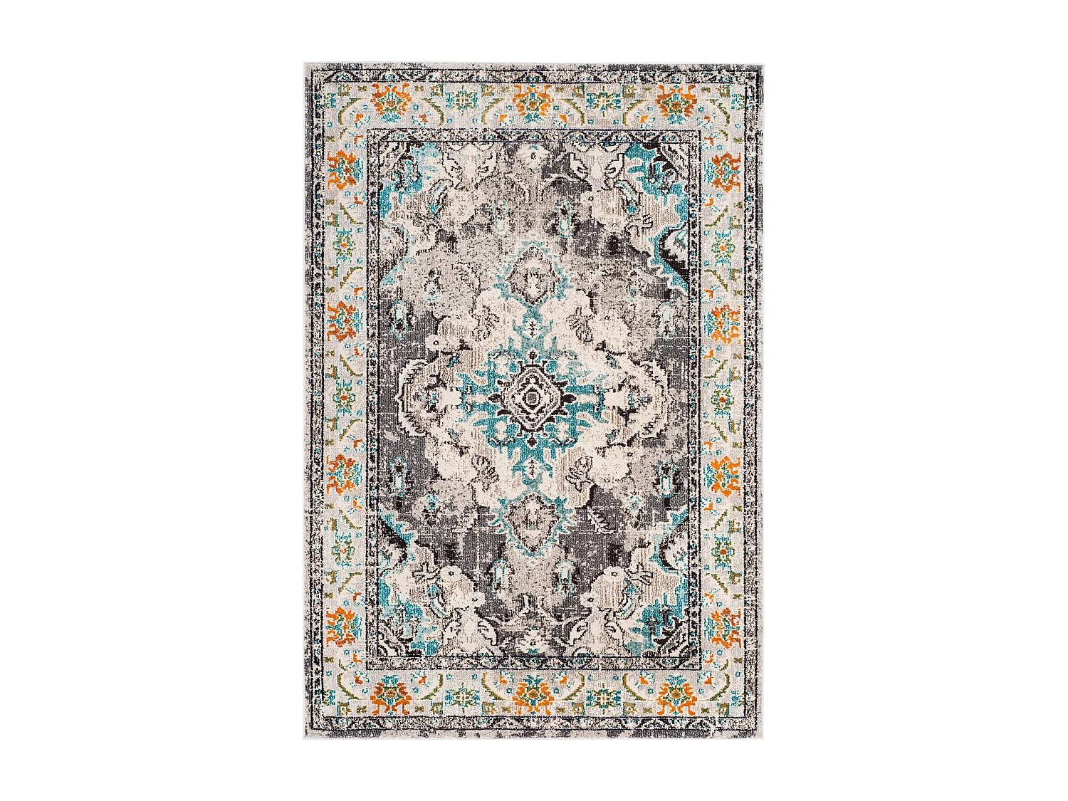 Tapis Gris/Bleu 201 X 279 cm - Milà