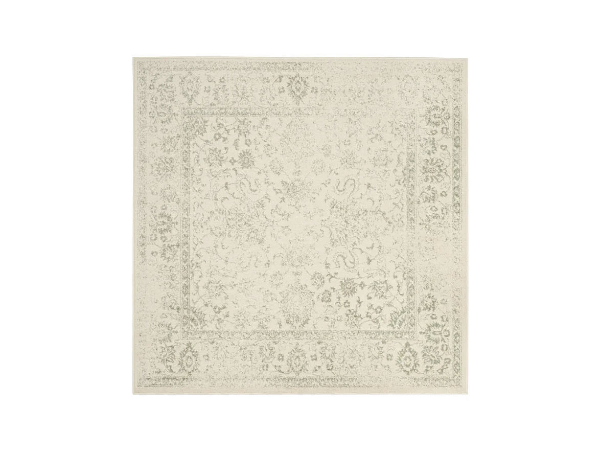 Tapis Neutre/Vert 244 X 244 cm - Lucinda