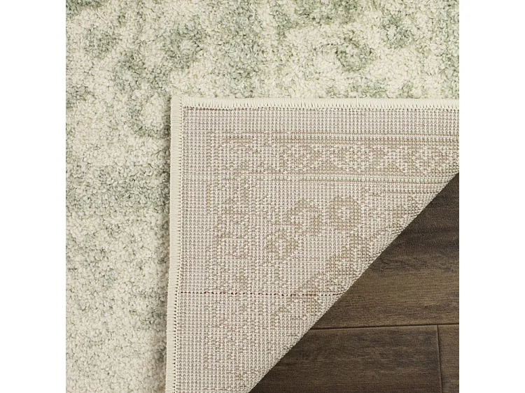 Tapis Neutre/Vert 235 x 235 cm - Lucinda