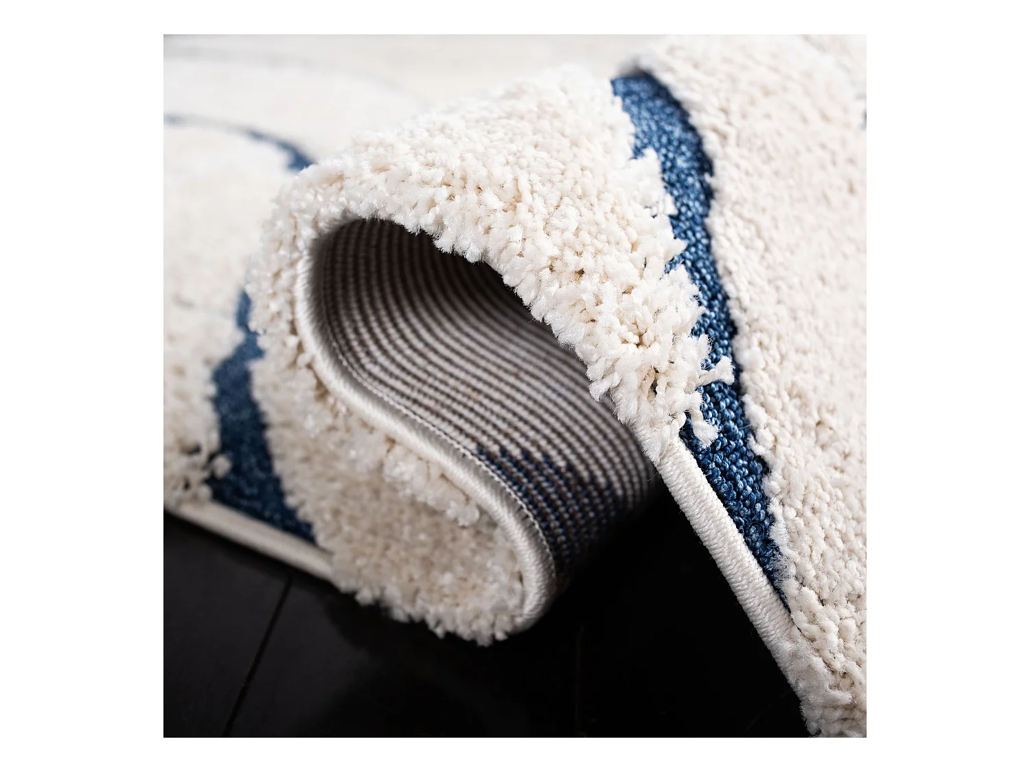 Tapis Neutre/Bleu 183 X 274 cm - Naples