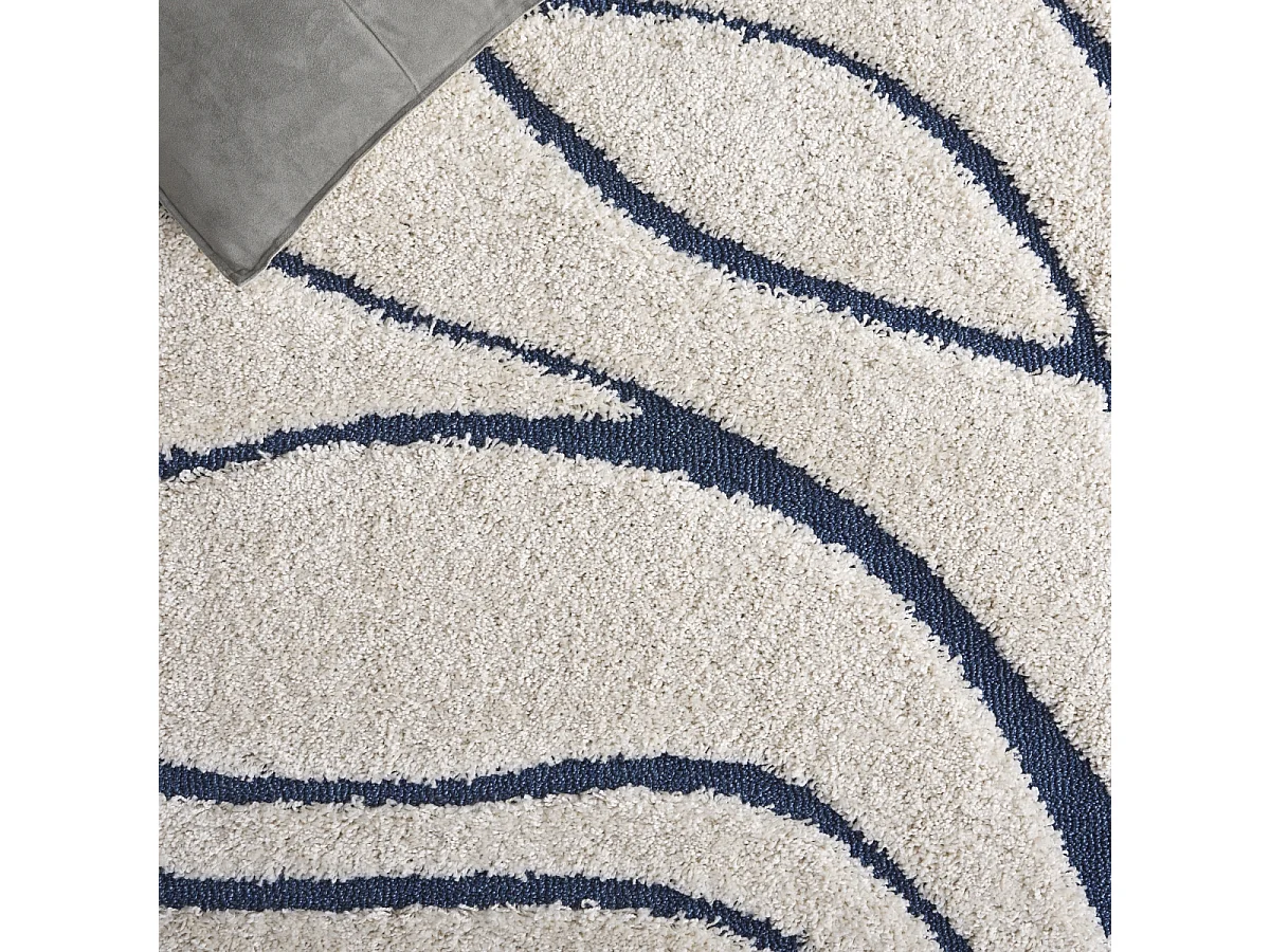 Tapis Crème/Bleu 183 x 274 cm - Naples