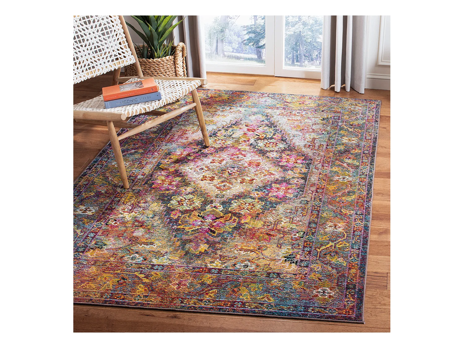 Tapis Bleu Marine/Bleu 201 X 279 cm - Daevon