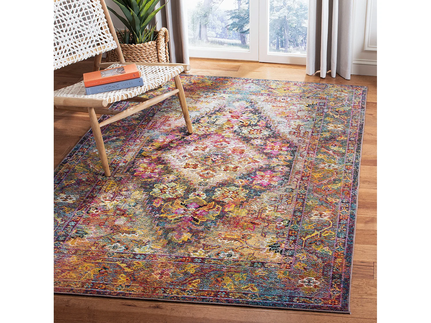 Tapis Bleu Marine/Bleu 201 X 279 cm - Daevon