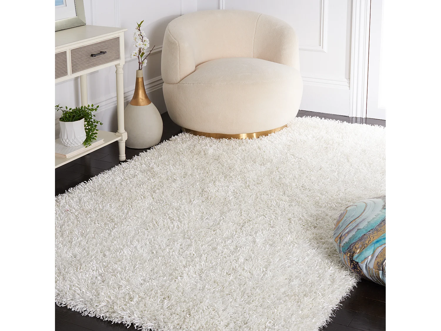 Tapis Blanc 183 X 274 cm - Mara