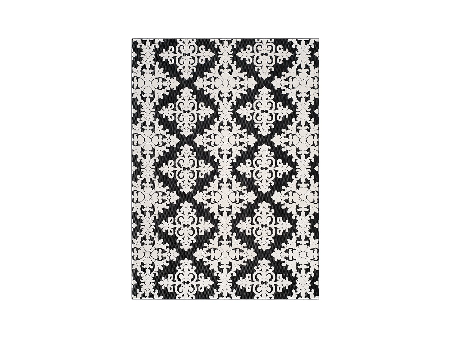 Tapis Noir/Neutre 244 X 340 cm - Zoa