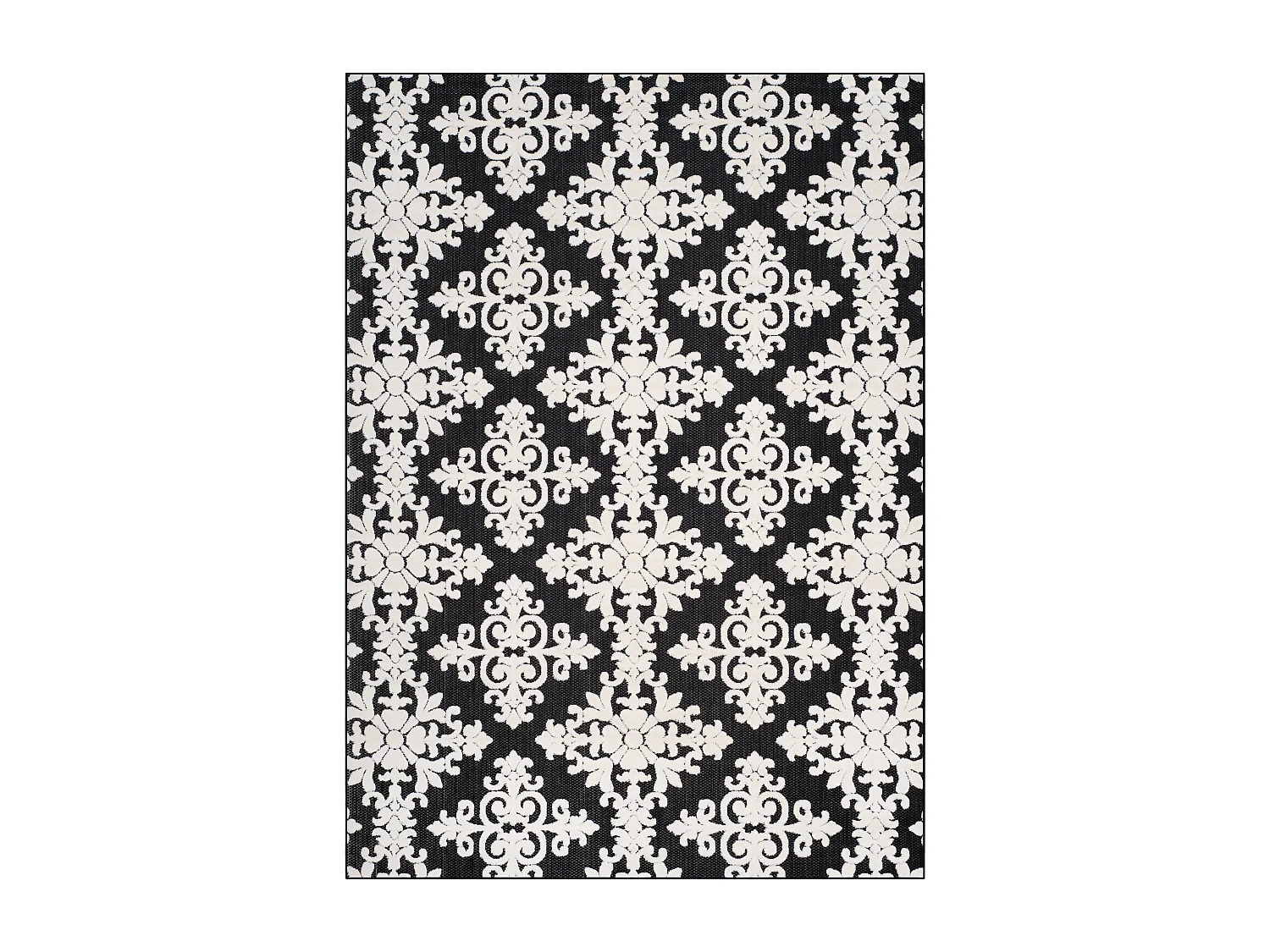 Tapis Noir/Neutre 244 X 340 cm - Zoa