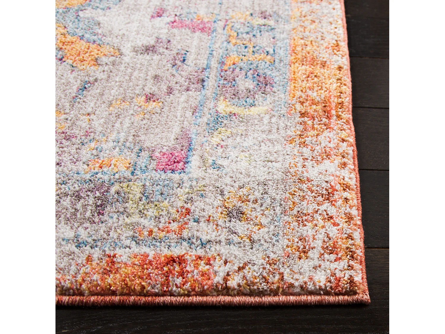 Tapis Bleu/Orange 91 X 152 cm - Ayla