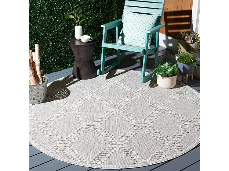 Tapis Gris/Gris clair 160 X 160 cm - Ursa