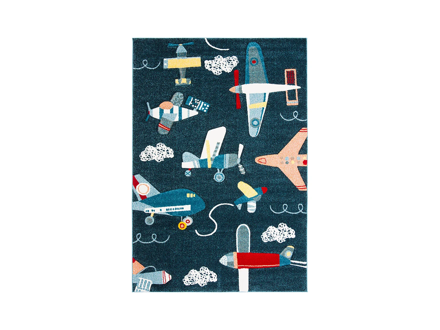 Tapis Bleu Marine/Neutre 160 X 229 cm - Layla