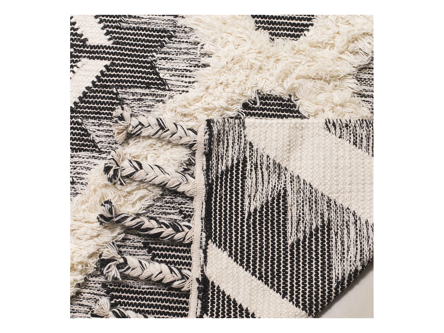 Tapis Noir/Neutre 152 X 244 cm - Kiara