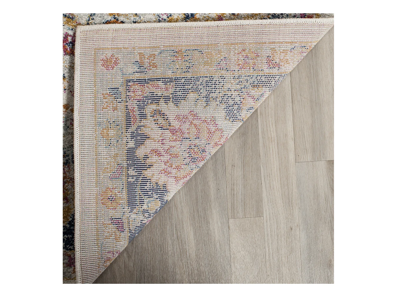 Tapis Neutre/Bleu Marine 122 X 183 cm - Melita