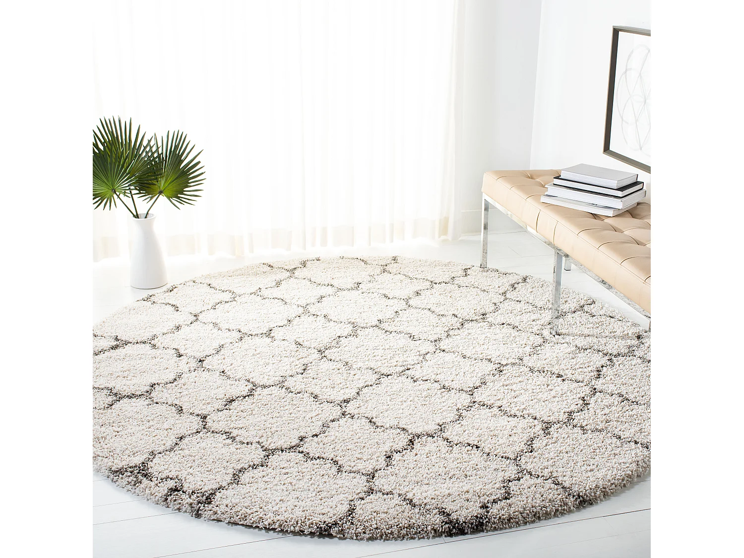Tapis Neutre/Gris 213 X 213 cm - Coco
