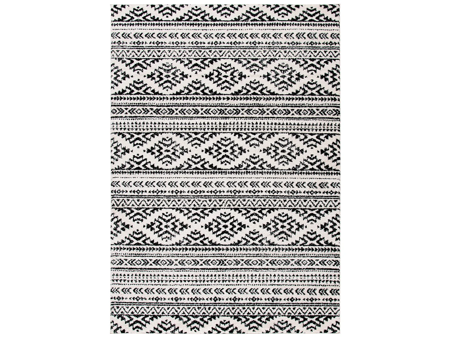 Tapis Neutre/Noir 122 X 183 cm - Hope