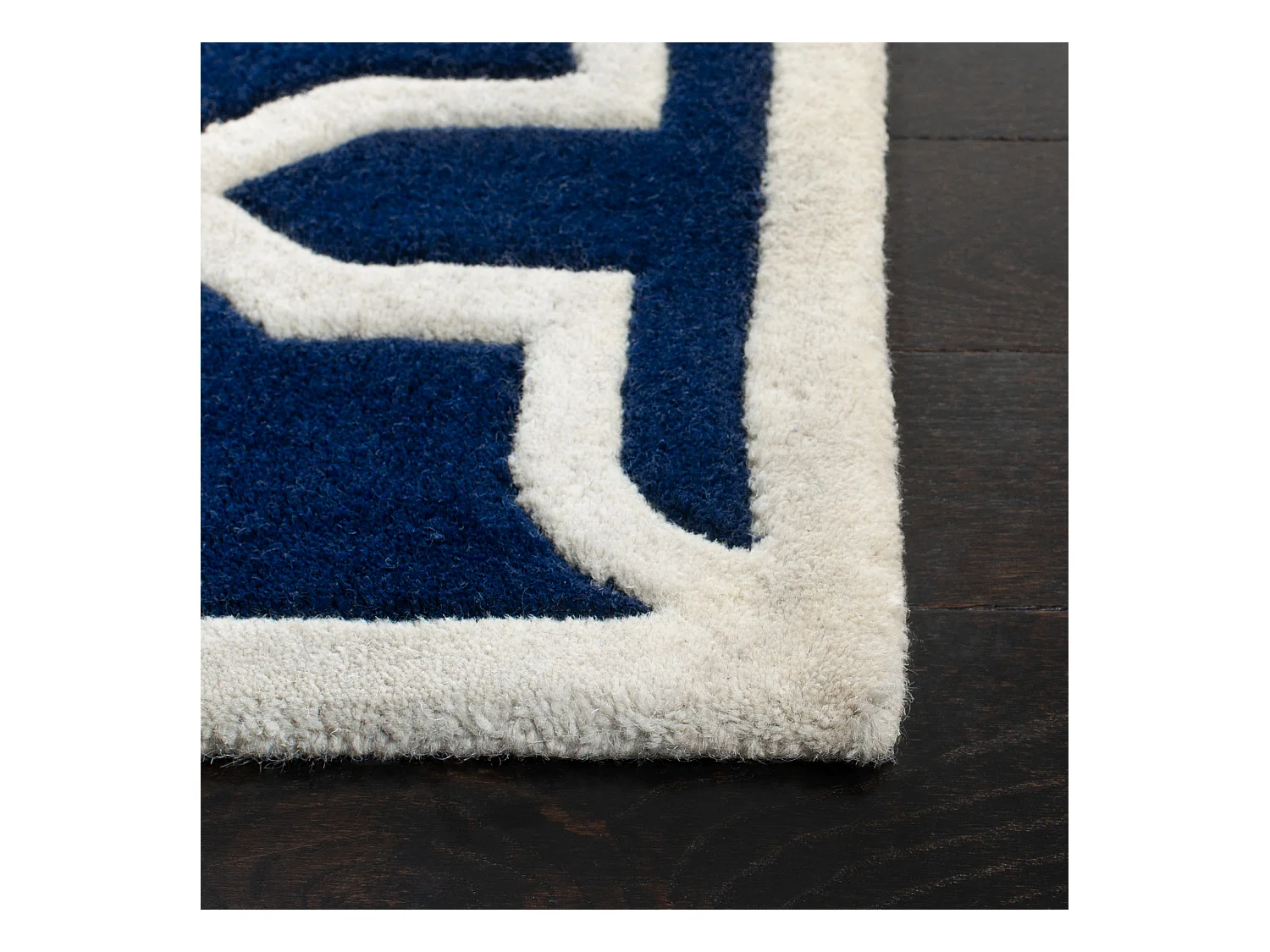 Tapis Bleu Marine/Neutre 122 X 183 cm - Barrow