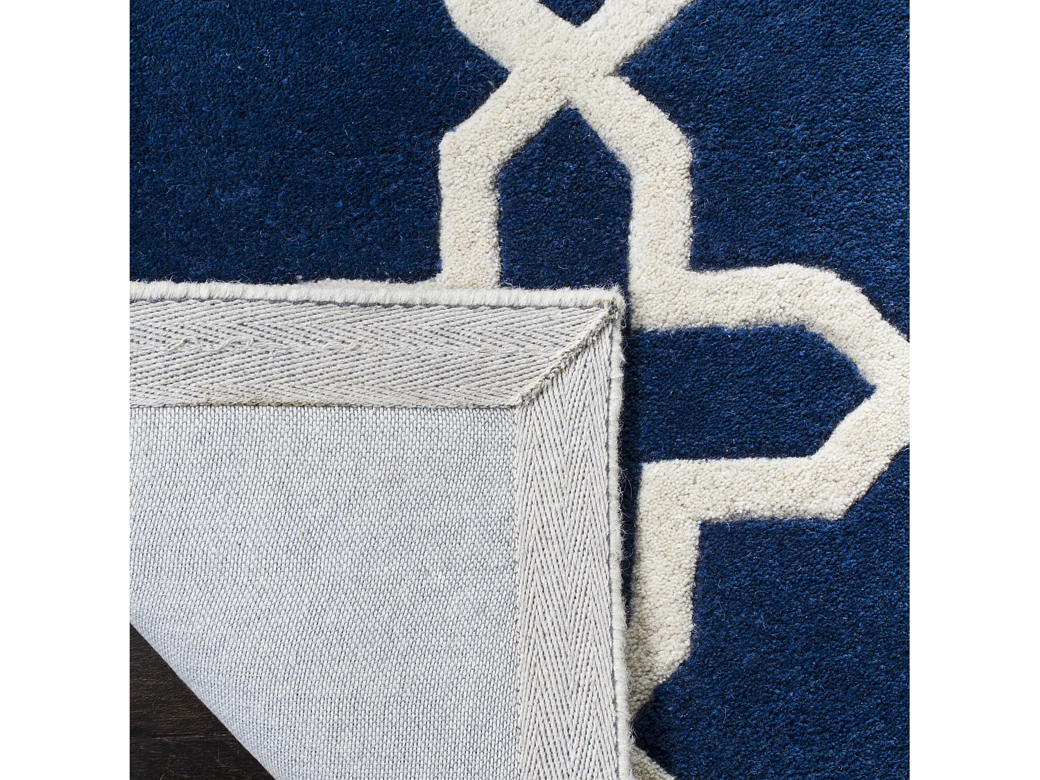 Tapis Bleu Marine/Neutre 122 X 183 cm - Barrow