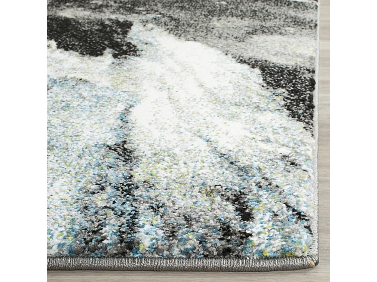 Tapis Bleu/Multicolore 79 X 152 cm - Camila