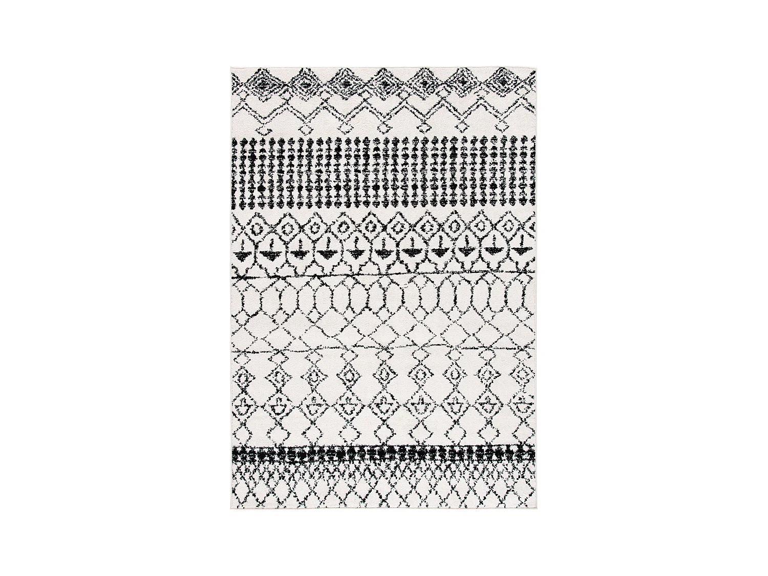Tapis Neutre/Noir 160 X 229 cm - Harmony
