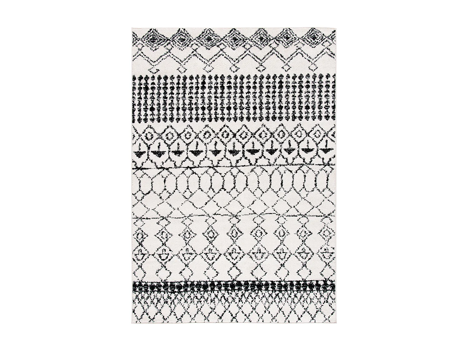 Tapis Neutre/Noir 160 X 229 cm - Harmony