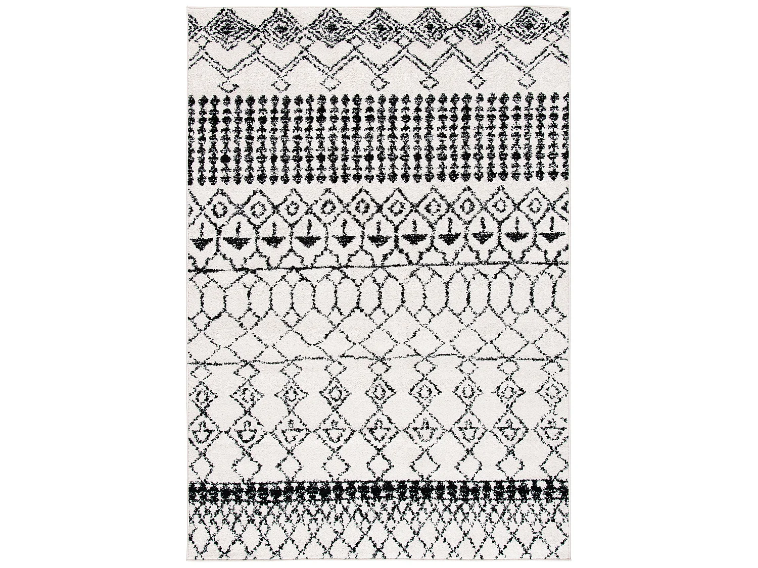 Tapis Neutre/Noir 160 X 229 cm - Harmony
