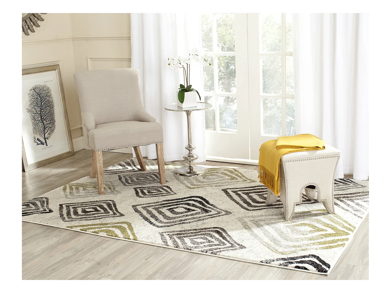 Tapis Neutre/Marron 122 X 170 cm - Delano