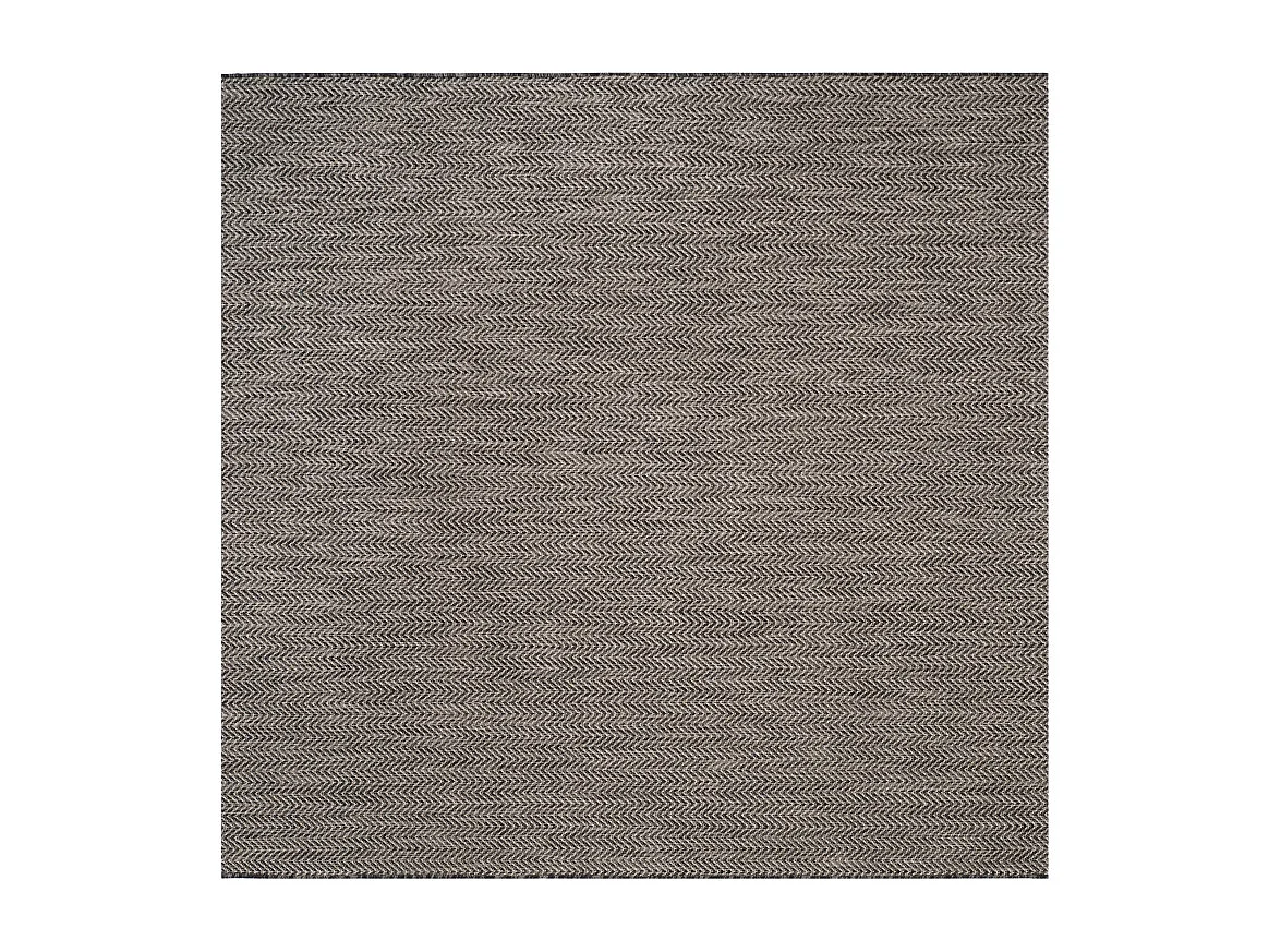 Tapis Noir/Beige 122 X 122 cm - Serenna