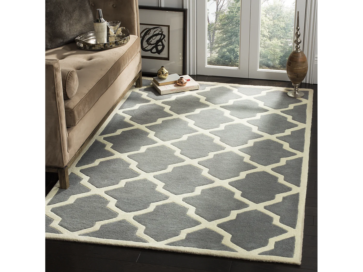 Tapis Gris/Neutre 152 X 244 cm - Carbone