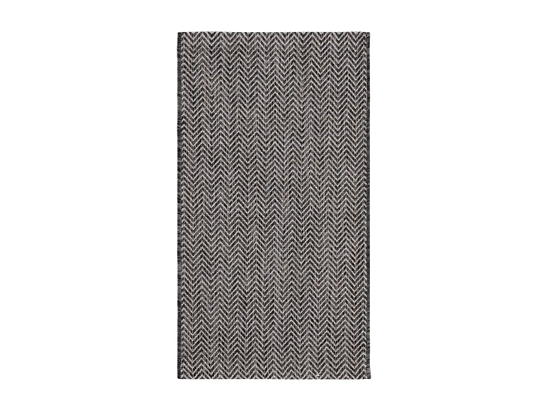 Tapis Noir/Beige 61 X 109 cm - Serenna