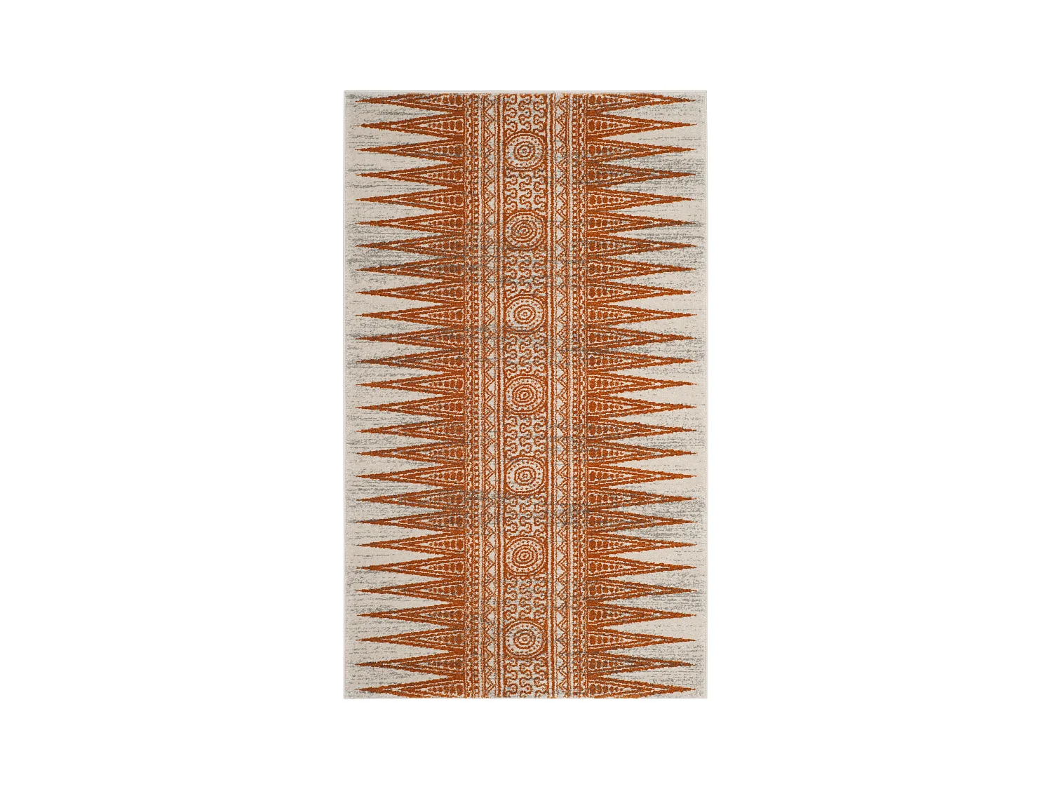 Tapis Neutre/Orange 91 X 152 cm - Gianna