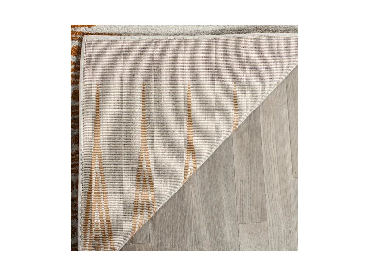 Tapis Neutre/Orange 91 X 152 cm - Gianna