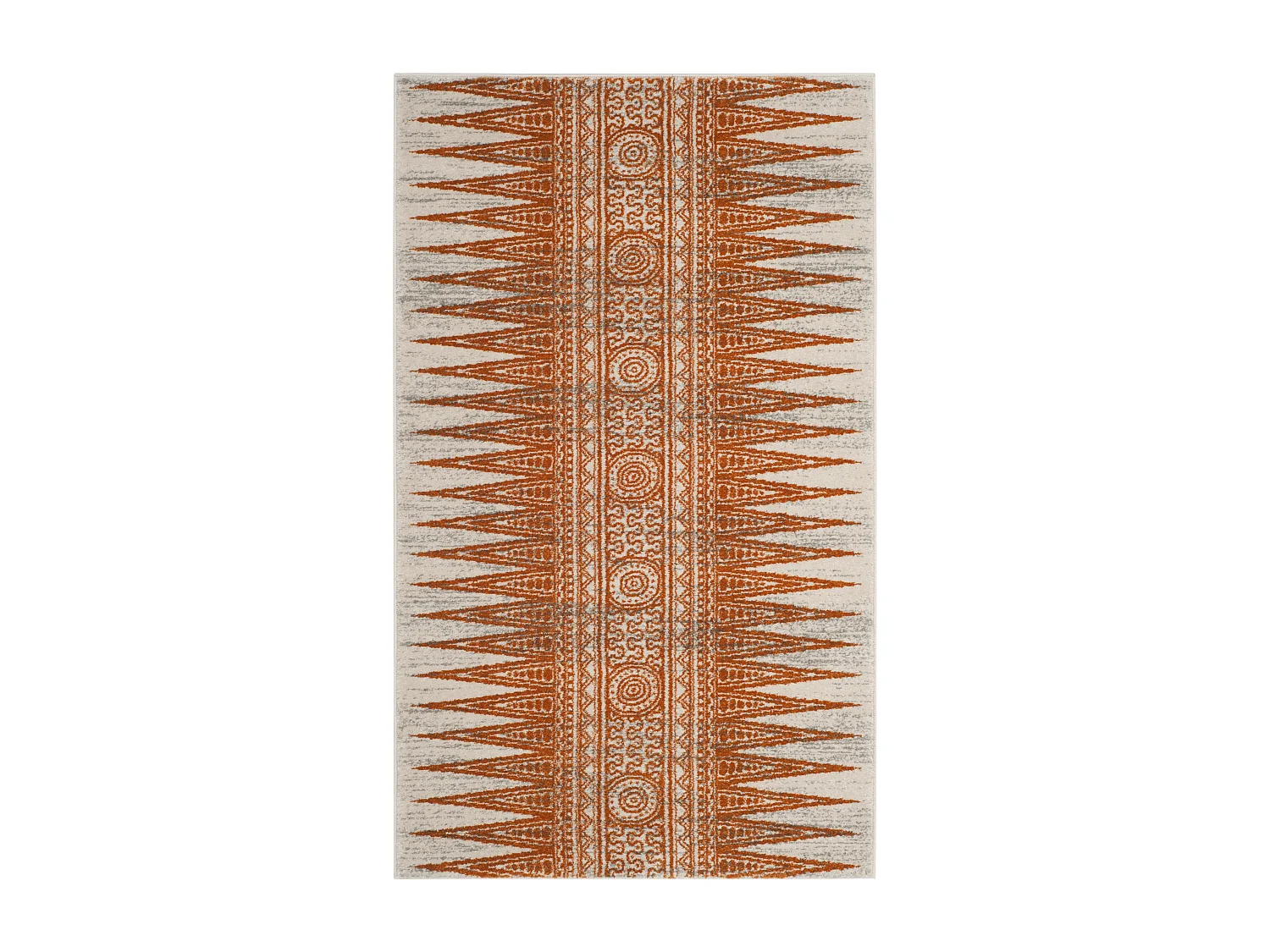 Tapis Neutre/Orange 91 X 152 cm - Gianna