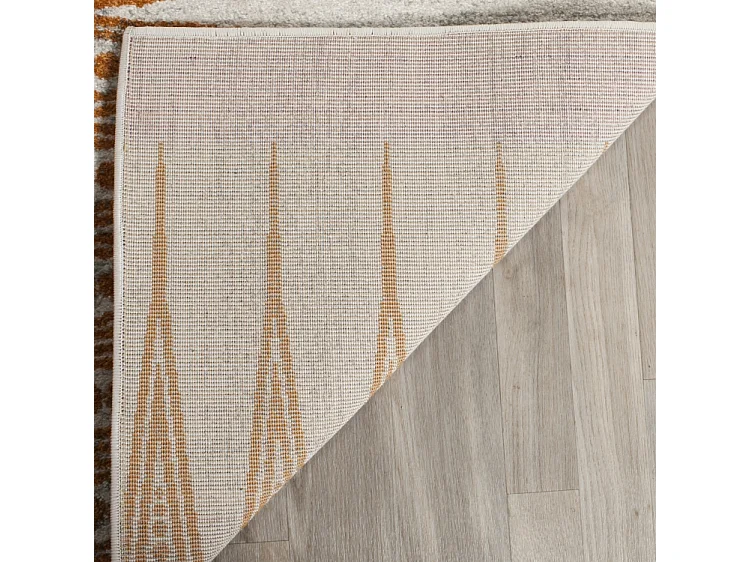 Tapis Neutre/Orange 91 X 152 cm - Gianna