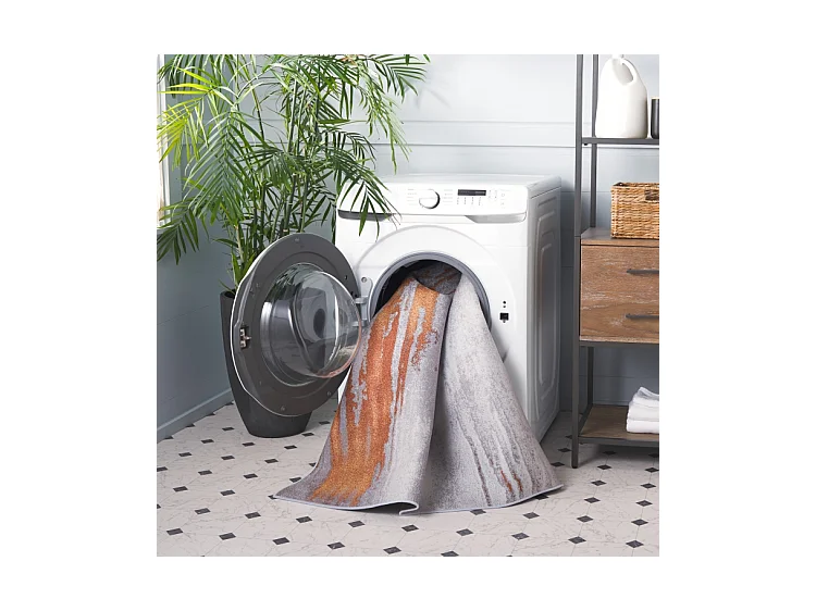 Tapis Gris/Rouge 76 X 244 cm - Iona