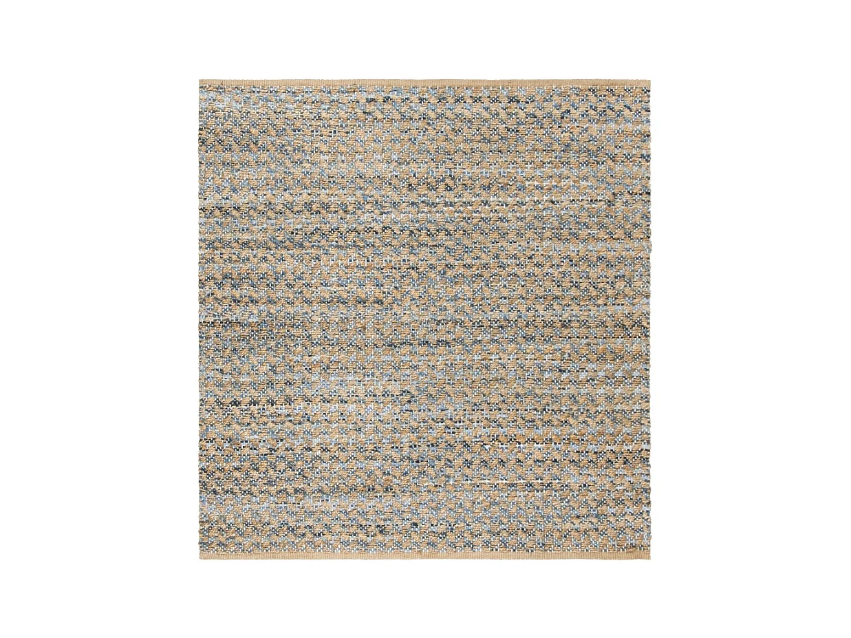 Tapis Bleu/Naturel 183 X 183 cm - Layana
