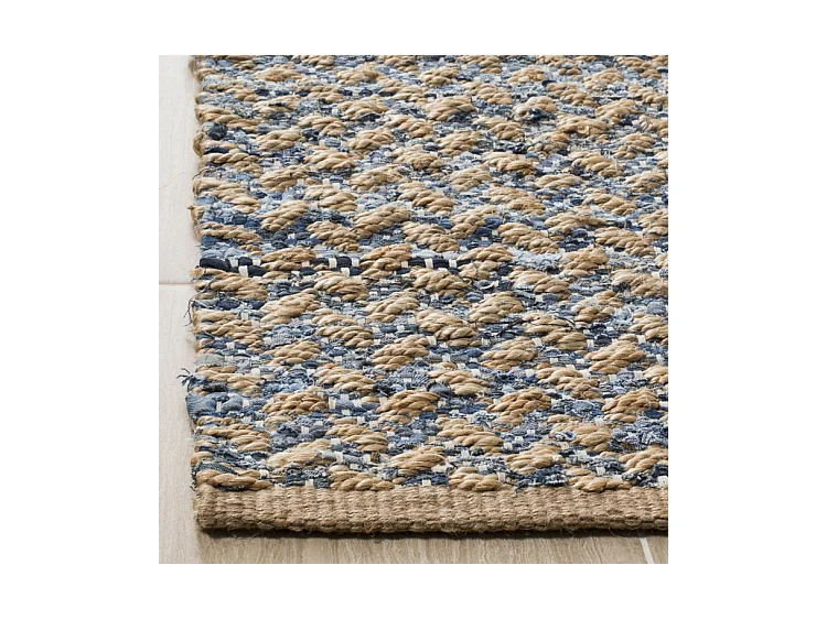 Tapis Bleu/Naturel 183 X 183 cm - Layana