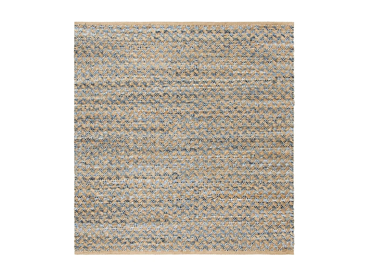 Tapis Bleu/Naturel 183 X 183 cm - Layana